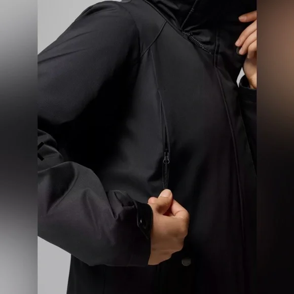 Columbia Black Hooded Winter Coat - Picture 8 of 9